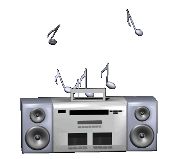 boombox blasting music